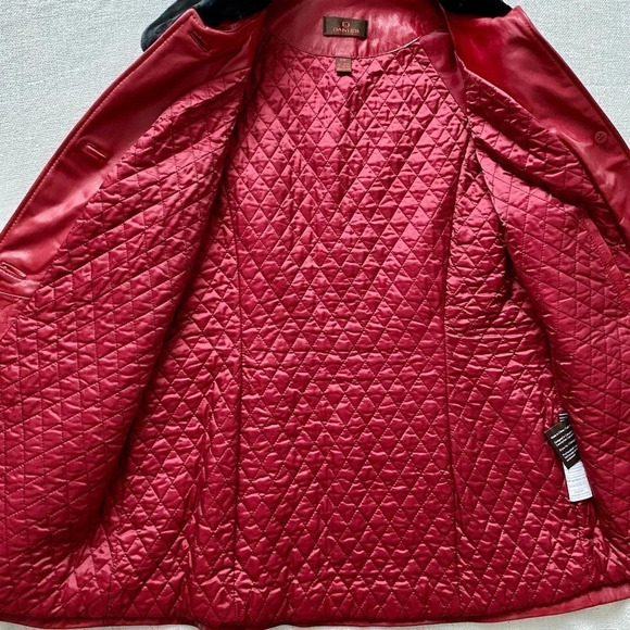 Red Danier Leather Jacket - Picture 8 of 17
